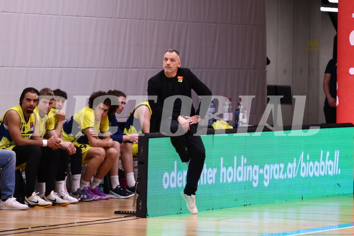28.03.2025, Graz, Raiffeisen Sportpark Graz, Basketball Superliga 2024/25, 7. Platzierungsrunde, UBSC Graz - Gmunden Swans