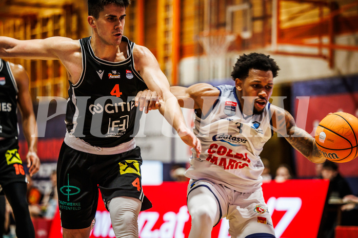 Basketball, win2day Basketball Superliga 2024/25, Qualifikationsrunde 7
, BBC Nord Dragonz, Fürstenfeld Panthers, Rayshawn Mart (3)