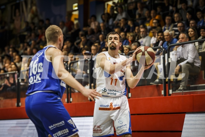 Basketball, ABL 2018/19, Grunddurchgang 34.Runde, Kapfenberg Bulls, Oberwart Gunners, Milan Stegnjaic (11)