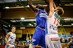Basketball, ABL 2018/19, Grunddurchgang 34.Runde, Kapfenberg Bulls, Oberwart Gunners, Christopher Tawiah (14)