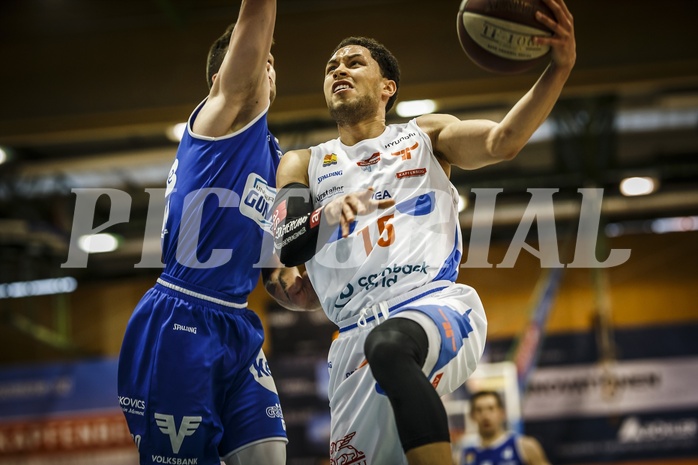 Basketball, ABL 2018/19, Grunddurchgang 34.Runde, Kapfenberg Bulls, Oberwart Gunners, Marck Coffin (15)