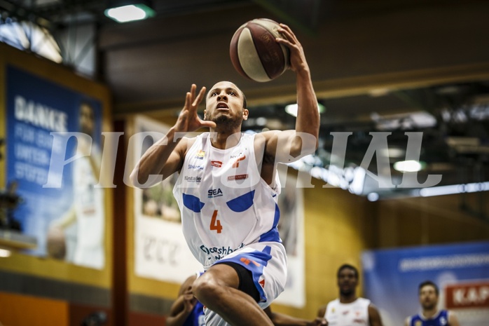 Basketball, ABL 2018/19, Grunddurchgang 34.Runde, Kapfenberg Bulls, Oberwart Gunners, Elijah Wilson (4)