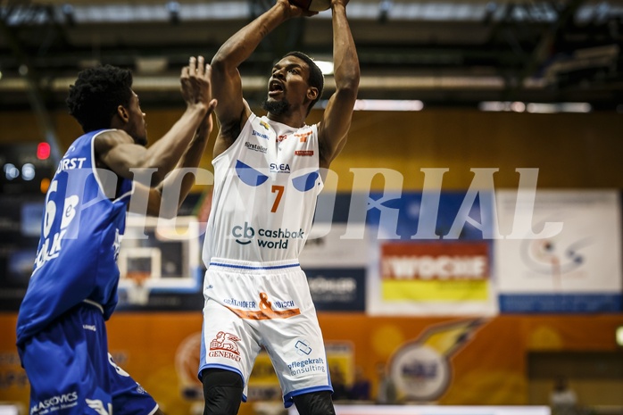 Basketball, ABL 2018/19, Grunddurchgang 34.Runde, Kapfenberg Bulls, Oberwart Gunners, Xavier Ford (7)