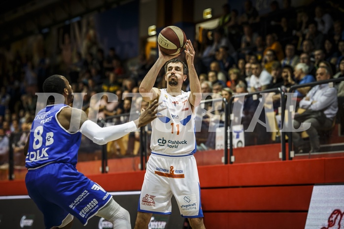 Basketball, ABL 2018/19, Grunddurchgang 34.Runde, Kapfenberg Bulls, Oberwart Gunners, Milan Stegnjaic (11)