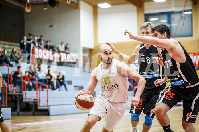 Basketball, Basketball Zweite Liga, Grunddurchgang 17.Runde, Basket Flames, Mattersburg Rocks, Tobias Stadelmann (11)