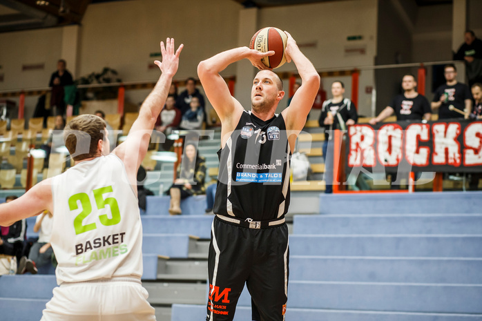 Basketball, Basketball Zweite Liga, Grunddurchgang 17.Runde, Basket Flames, Mattersburg Rocks, Corey HALLETT (13)