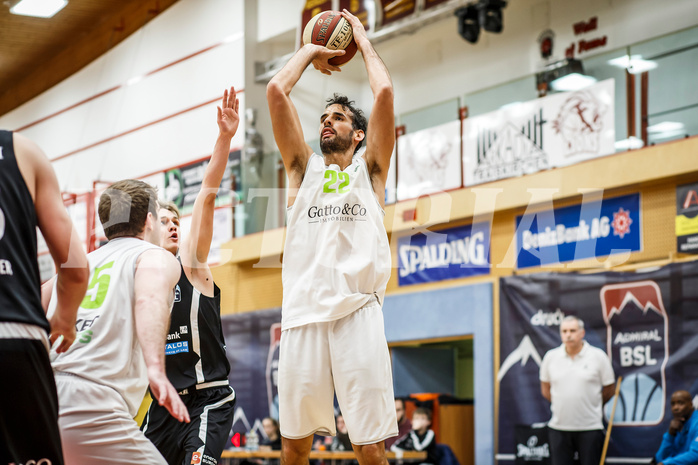 Basketball, Basketball Zweite Liga, Grunddurchgang 17.Runde, Basket Flames, Mattersburg Rocks, Fabricio Vay (22)
