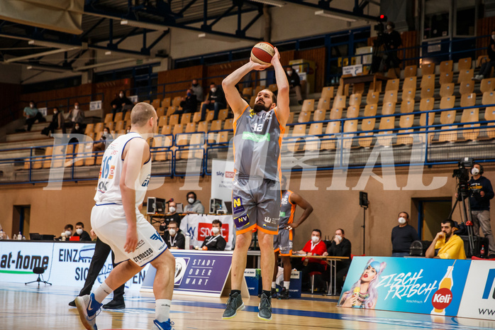 Basketball, bet-at-home Basketball Superliga 2020/21, Platzierungsrunde, 2. Runde, Oberwart Gunners, Klosterneuburg Dukes, Christoph Jakubowski (12)