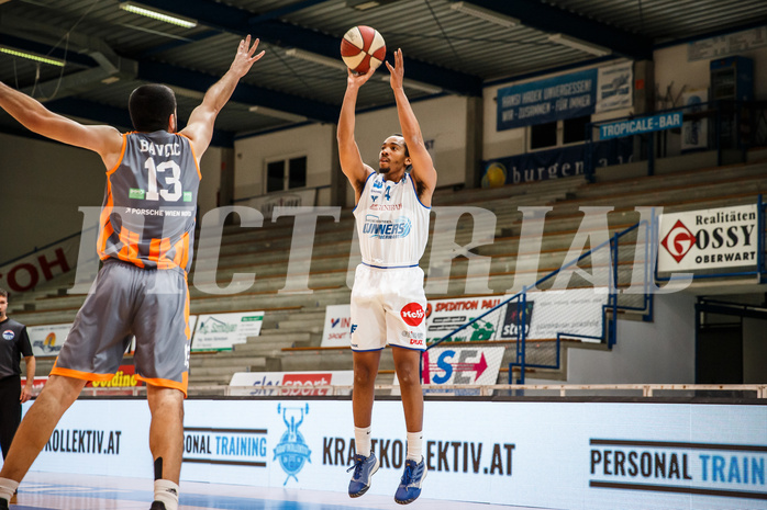 Basketball, bet-at-home Basketball Superliga 2020/21, Platzierungsrunde, 2. Runde, Oberwart Gunners, Klosterneuburg Dukes, Lawrence Alexander (4)