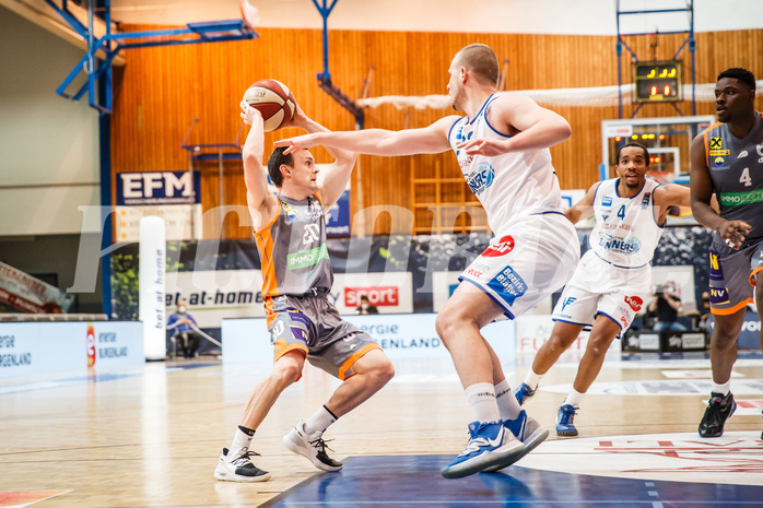Basketball, bet-at-home Basketball Superliga 2020/21, Platzierungsrunde, 2. Runde, Oberwart Gunners, Klosterneuburg Dukes, Benedikt Danek (20)