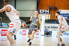 Basketball, bet-at-home Basketball Superliga 2020/21, Platzierungsrunde, 2. Runde, Oberwart Gunners, Klosterneuburg Dukes, Maximilian Hopfgartner (11)