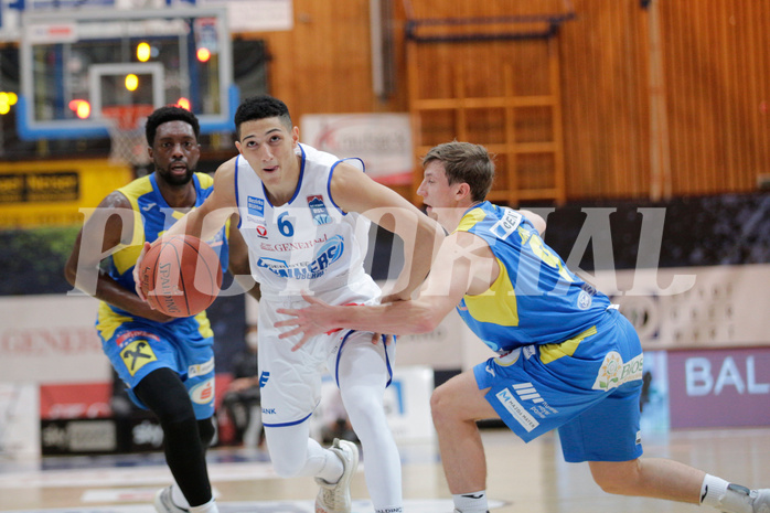 Basketball, bet-at-home Basketball Superliga 2021/22, Grunddurchgang Runde 6, Oberwart Gunners, SKN St. Pölten, Magdy Abou-Ahmed (6)