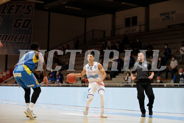 Basketball, bet-at-home Basketball Superliga 2021/22, Grunddurchgang Runde 6, Oberwart Gunners, SKN St. Pölten, Magdy Abou-Ahmed (6)
