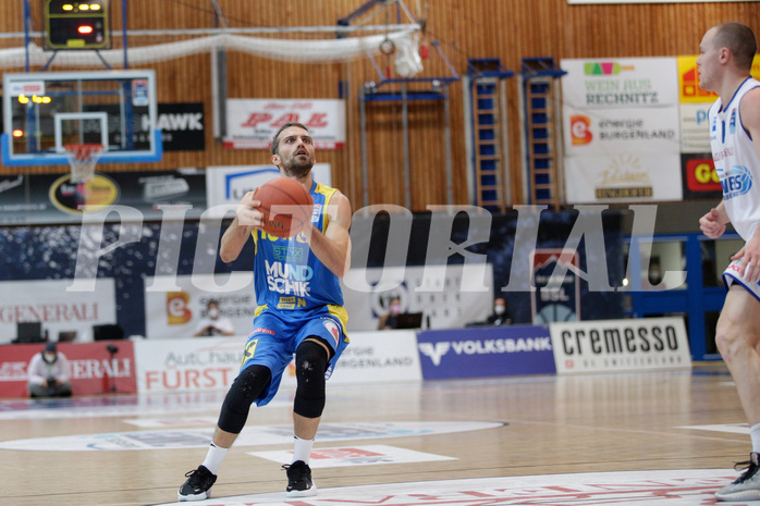 Basketball, bet-at-home Basketball Superliga 2021/22, Grunddurchgang Runde 6, Oberwart Gunners, SKN St. Pölten, Lukas Böck (13)
