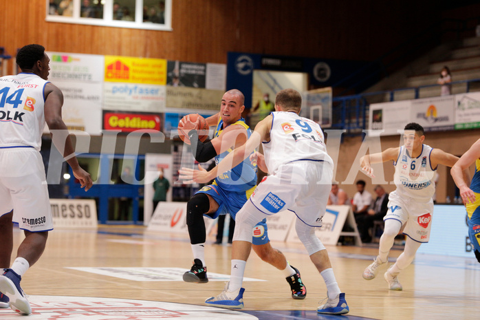 Basketball, bet-at-home Basketball Superliga 2021/22, Grunddurchgang Runde 6, Oberwart Gunners, SKN St. Pölten, #x55#
