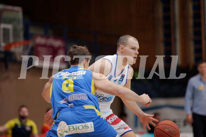 Basketball, bet-at-home Basketball Superliga 2021/22, Grunddurchgang Runde 6, Oberwart Gunners, SKN St. Pölten, Sebastian Käferle (7)