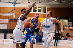 Basketball, bet-at-home Basketball Superliga 2021/22, Grunddurchgang Runde 6, Oberwart Gunners, SKN St. Pölten, #x55#