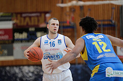 Basketball, bet-at-home Basketball Superliga 2021/22, Grunddurchgang Runde 6, Oberwart Gunners, SKN St. Pölten, Renato Poljak (16)