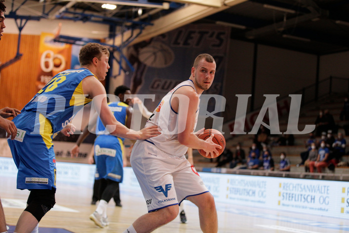 Basketball, bet-at-home Basketball Superliga 2021/22, Grunddurchgang Runde 6, Oberwart Gunners, SKN St. Pölten, Renato Poljak (16)