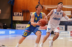 Basketball, bet-at-home Basketball Superliga 2021/22, Grunddurchgang Runde 6, Oberwart Gunners, SKN St. Pölten, Roman Jagsch (9)