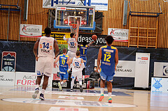 Basketball, bet-at-home Basketball Superliga 2021/22, Grunddurchgang Runde 6, Oberwart Gunners, SKN St. Pölten, Brock Gardner (10)