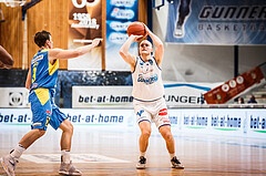 Basketball, bet-at-home Basketball Superliga 2021/22, Grunddurchgang Runde 6, Oberwart Gunners, SKN St. Pölten, Sebastian Käferle (7)