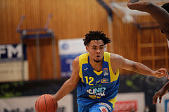 Basketball, bet-at-home Basketball Superliga 2021/22, Grunddurchgang Runde 6, Oberwart Gunners, SKN St. Pölten, Rashaan Guylain Mbemba (12)