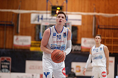 Basketball, bet-at-home Basketball Superliga 2021/22, Grunddurchgang Runde 6, Oberwart Gunners, SKN St. Pölten, Brock Gardner (10)