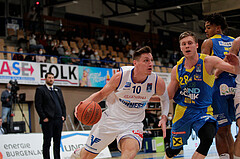 Basketball, bet-at-home Basketball Superliga 2021/22, Grunddurchgang Runde 6, Oberwart Gunners, SKN St. Pölten, Brock Gardner (10)