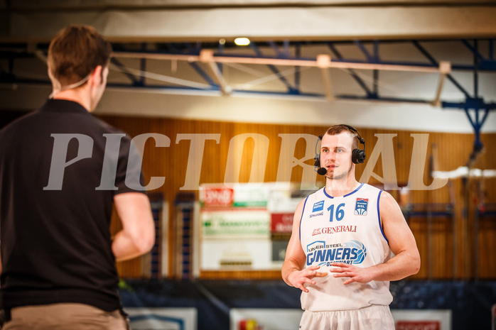 Basketball, bet-at-home Basketball Superliga 2021/22, Grunddurchgang Runde 6, Oberwart Gunners, SKN St. Pölten, Renato Poljak (16)