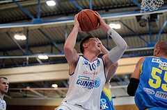 Basketball, bet-at-home Basketball Superliga 2021/22, Grunddurchgang Runde 6, Oberwart Gunners, SKN St. Pölten, Brock Gardner (10)