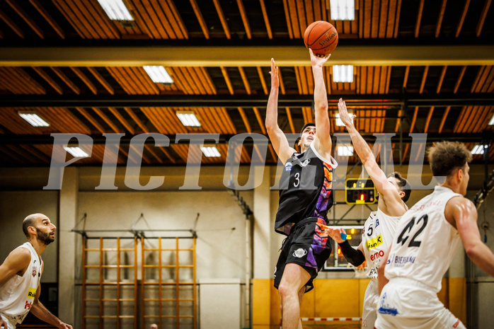 Basketball, Basketball Zweite Liga 2022/23, Grunddurchgang 18.Runde, Mattersburg Rocks, Vienna United, B.Goliono (3)