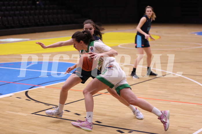 25.02.2023, Graz, Raiffeisen Sportpark, Basketball Damen Superliga 2022/23, Grunddurchgang 14.Runde, UBI Holding Graz - Vienna Timberwolves,  