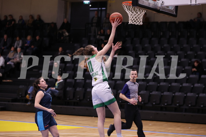25.02.2023, Graz, Raiffeisen Sportpark, Basketball Damen Superliga 2022/23, Grunddurchgang 14.Runde, UBI Holding Graz - Vienna Timberwolves,  