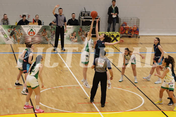 25.02.2023, Graz, Raiffeisen Sportpark, Basketball Damen Superliga 2022/23, Grunddurchgang 14.Runde, UBI Holding Graz - Vienna Timberwolves,  