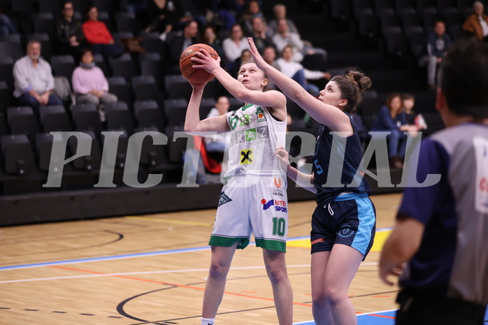 25.02.2023, Graz, Raiffeisen Sportpark, Basketball Damen Superliga 2022/23, Grunddurchgang 14.Runde, UBI Holding Graz - Vienna Timberwolves,  