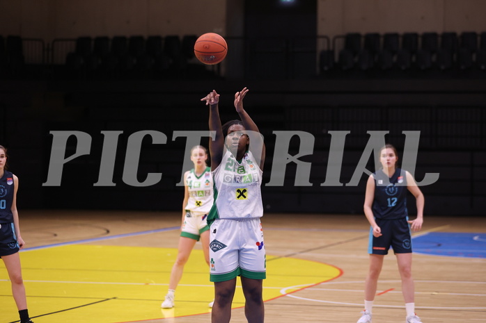 25.02.2023, Graz, Raiffeisen Sportpark, Basketball Damen Superliga 2022/23, Grunddurchgang 14.Runde, UBI Holding Graz - Vienna Timberwolves,  