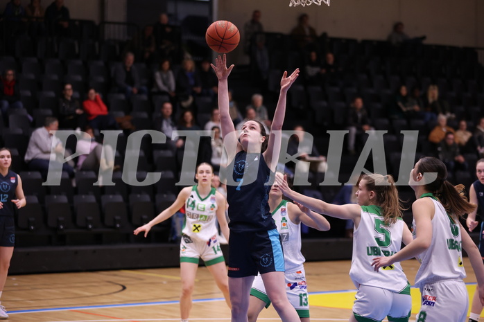 25.02.2023, Graz, Raiffeisen Sportpark, Basketball Damen Superliga 2022/23, Grunddurchgang 14.Runde, UBI Holding Graz - Vienna Timberwolves,  