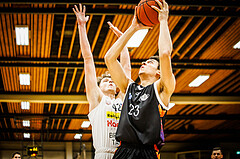 Basketball, Basketball Zweite Liga 2022/23, Grunddurchgang 18.Runde, Mattersburg Rocks, Vienna United, Noah Oguamalam (23)