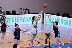 25.02.2023, Graz, Raiffeisen Sportpark, Basketball Damen Superliga 2022/23, Grunddurchgang 14.Runde, UBI Holding Graz - Vienna Timberwolves,  