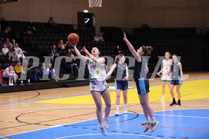 25.02.2023, Graz, Raiffeisen Sportpark, Basketball Damen Superliga 2022/23, Grunddurchgang 14.Runde, UBI Holding Graz - Vienna Timberwolves,  