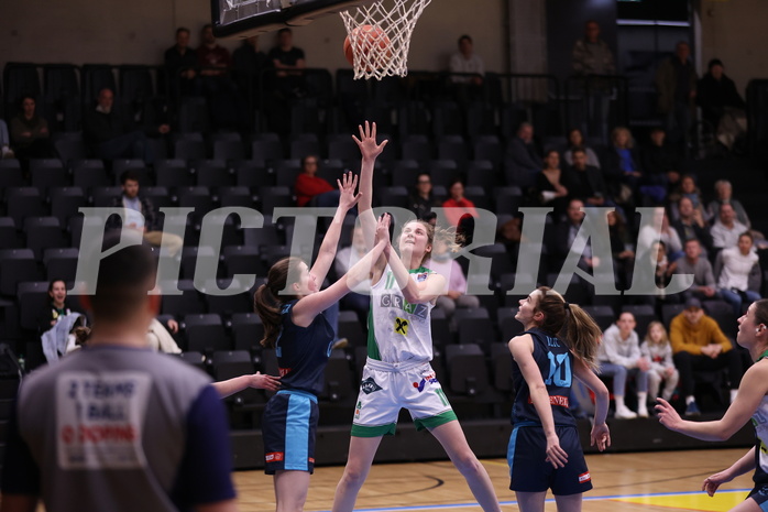 25.02.2023, Graz, Raiffeisen Sportpark, Basketball Damen Superliga 2022/23, Grunddurchgang 14.Runde, UBI Holding Graz - Vienna Timberwolves,  