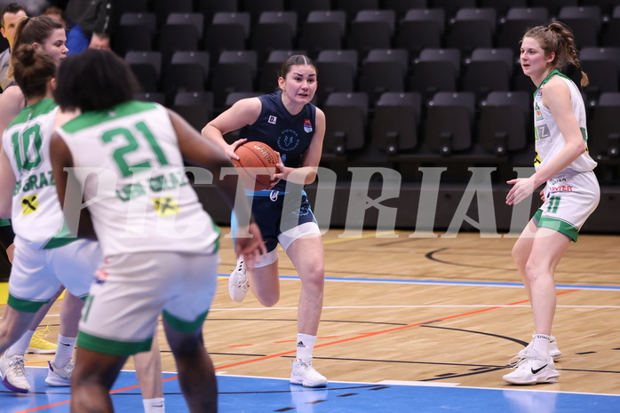 25.02.2023, Graz, Raiffeisen Sportpark, Basketball Damen Superliga 2022/23, Grunddurchgang 14.Runde, UBI Holding Graz - Vienna Timberwolves,  