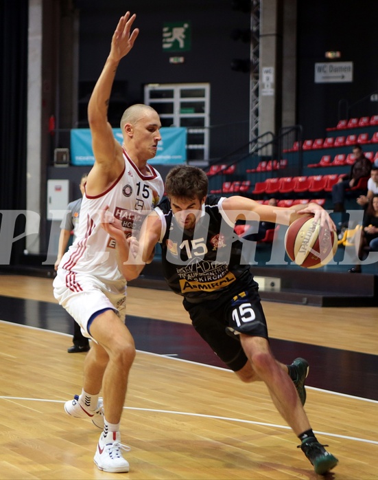 Basketball ABL 2016/17 Grunddurchgang 3. Runde  BC Vienna vs Traiskirchen Lions
Im Bild: Aleksandar Andjelkovic (15),  Martin Trmal (15)

