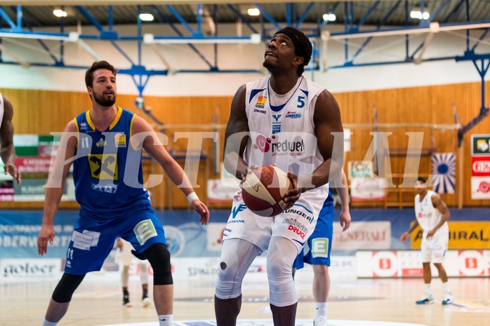Basketball, ABL 2016/17, Grunddurchgang 31.Runde, Oberwart Gunners, UBSC Graz, Cedric Kuakumensah (5)
