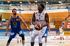 Basketball, ABL 2016/17, Grunddurchgang 31.Runde, Oberwart Gunners, UBSC Graz, Cedric Kuakumensah (5)