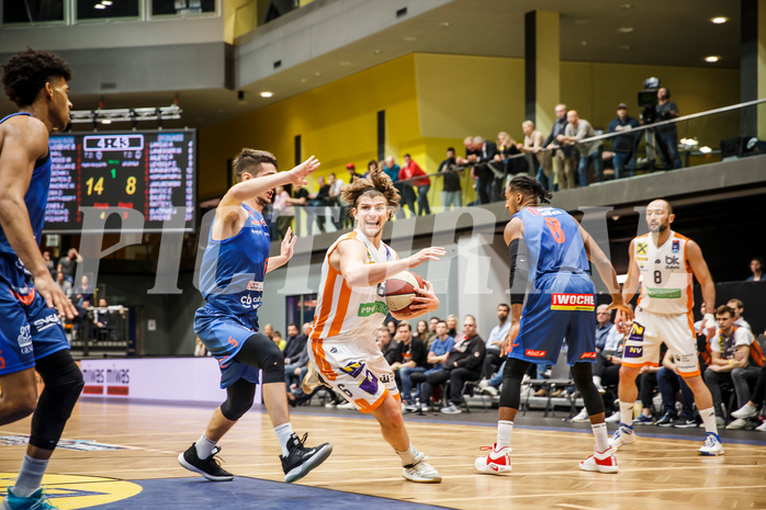 Basketball, Basketball Austria Cup 2019/20, Finale, Kapfenberg Bulls, Klosterneuburg Dukes, Moritz Lanegger (6)