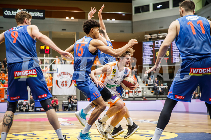 Basketball, Basketball Austria Cup 2019/20, Finale, Kapfenberg Bulls, Klosterneuburg Dukes, Moritz Lanegger (6)