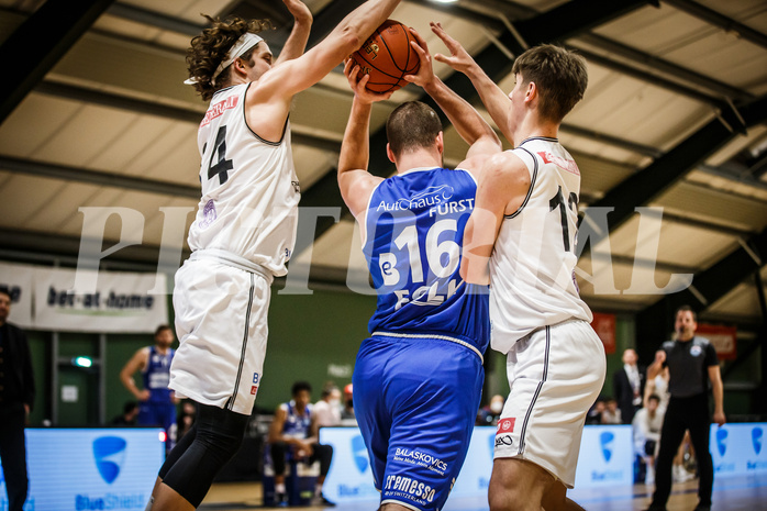 Basketball, Basketball Austria Cup 2021/22, 1/4 Finale, Vienna D.C. Timberwolves, UNGER STEEL Gunners Oberwart, Renato Poljak (16)