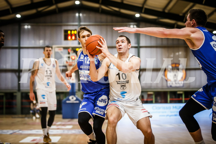 Basketball, Basketball Austria Cup 2021/22, 1/4 Finale, Vienna D.C. Timberwolves, UNGER STEEL Gunners Oberwart, Jakob Szkutta (10)